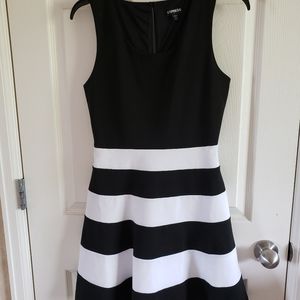 Express Black and White Dress